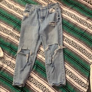 Ripped Boyfriend Jeans